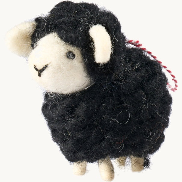 Pashom | Hanging Decoration - Wooly Sheep - Black
