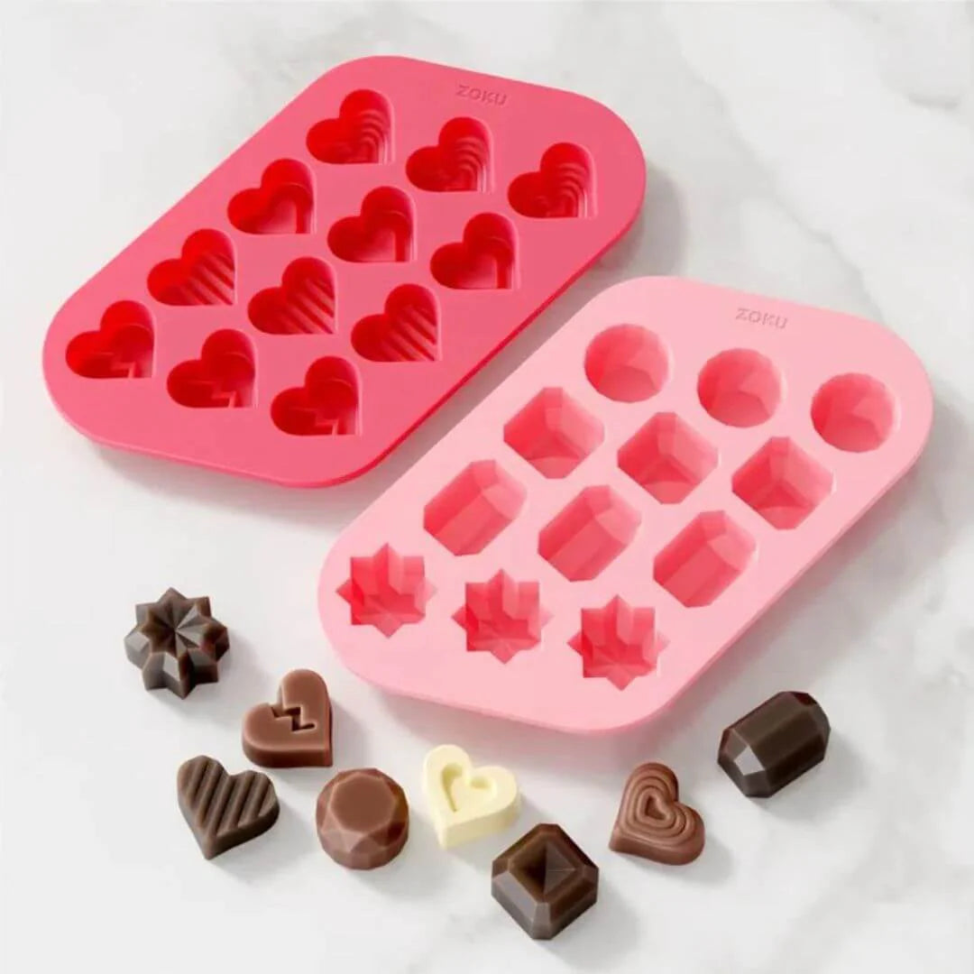 Zoku | Chocolate Mold Set - Hearts & Gems