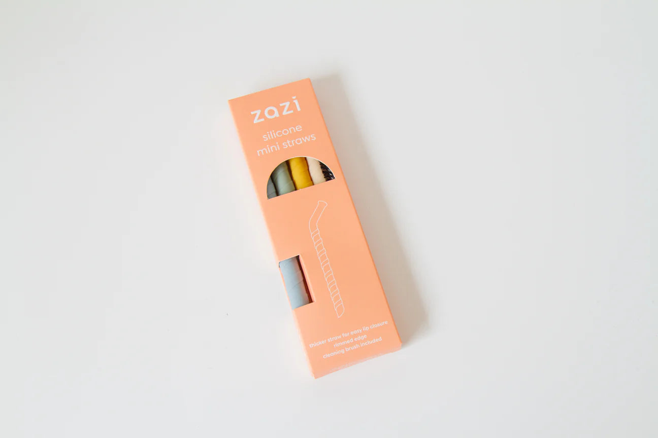 Zazi | Mini Silicone Straws 4pk