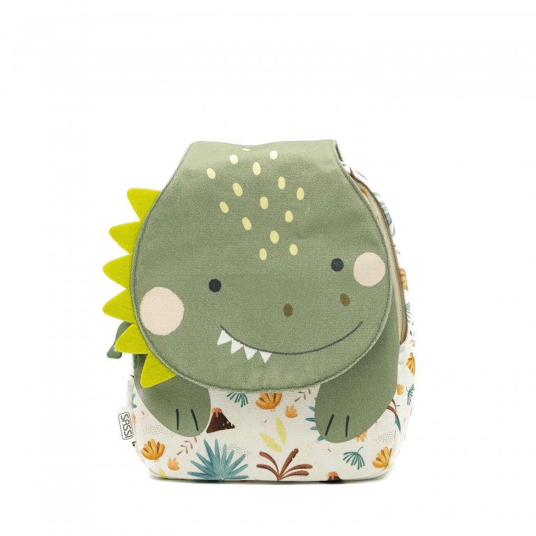 Sassi | Mini Recycled Backpack - Cracky the Dinosaur