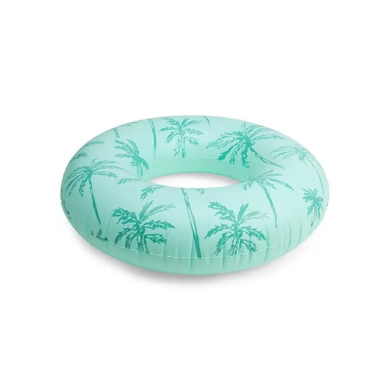 Swim Essentials | Inflatable Swim Ring - Palm Trees Green, 102cm