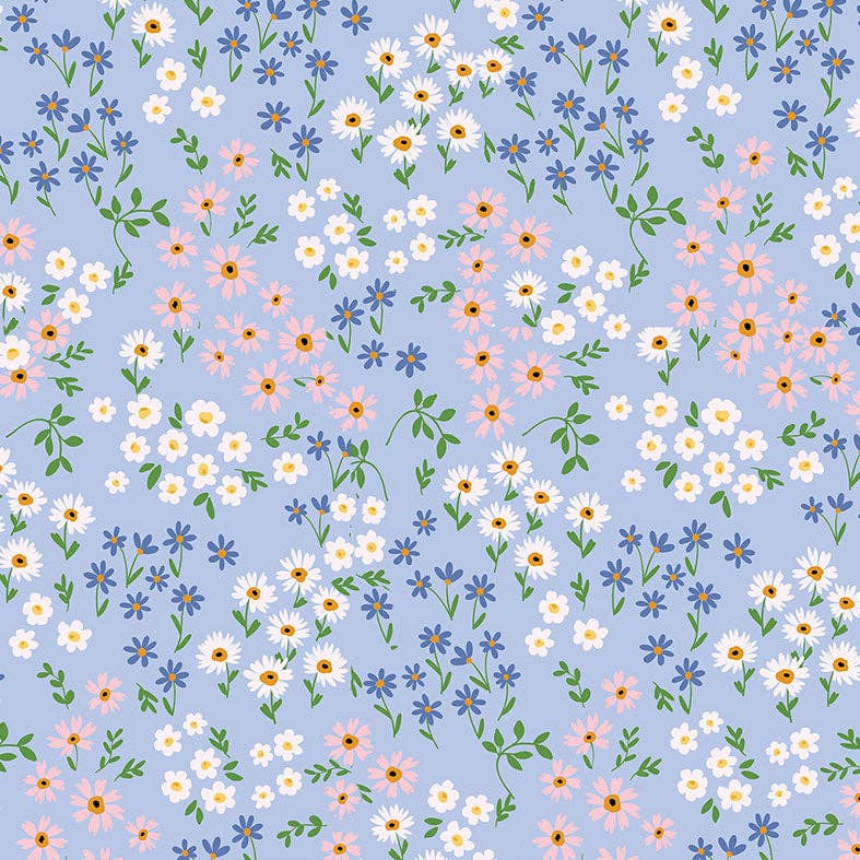 Chino Club | Blue Floral - Kids Keep Cup 8oz