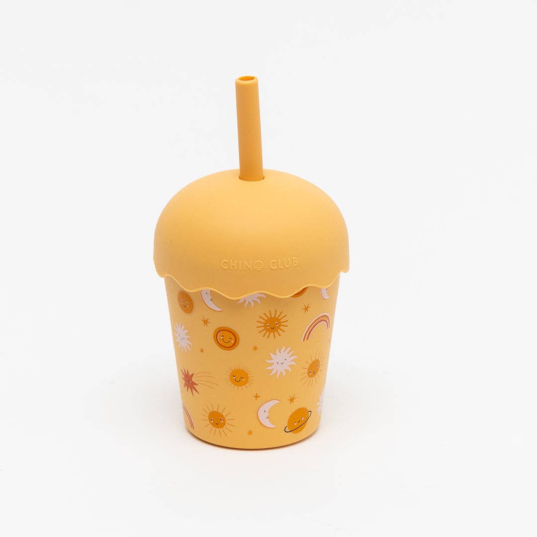 Chino Club | Suns Orange - Mini Smoothie Cup & Straw 200ml