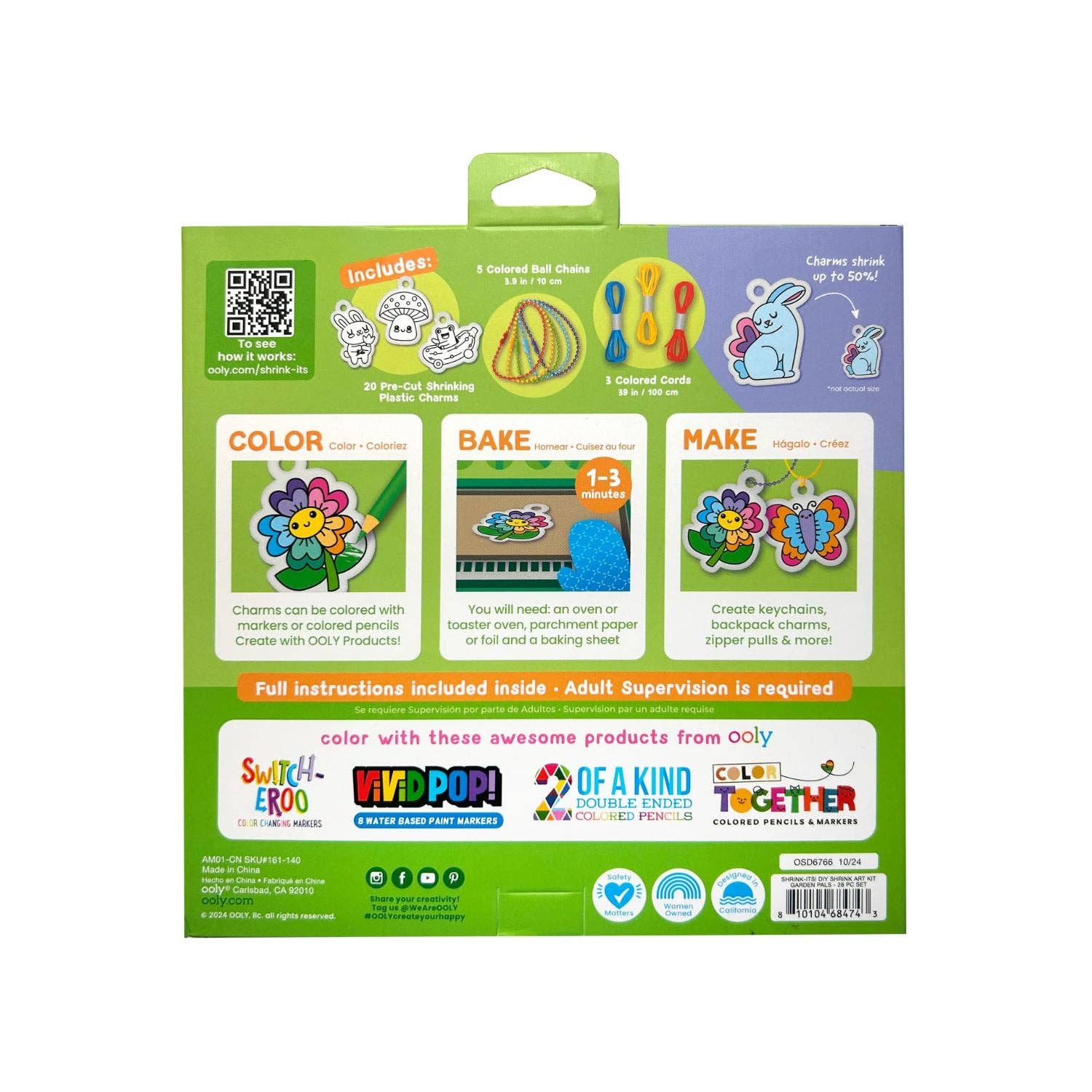 Ooly | Shrink-Its! DIY Shrink Art Kit - Garden Pals