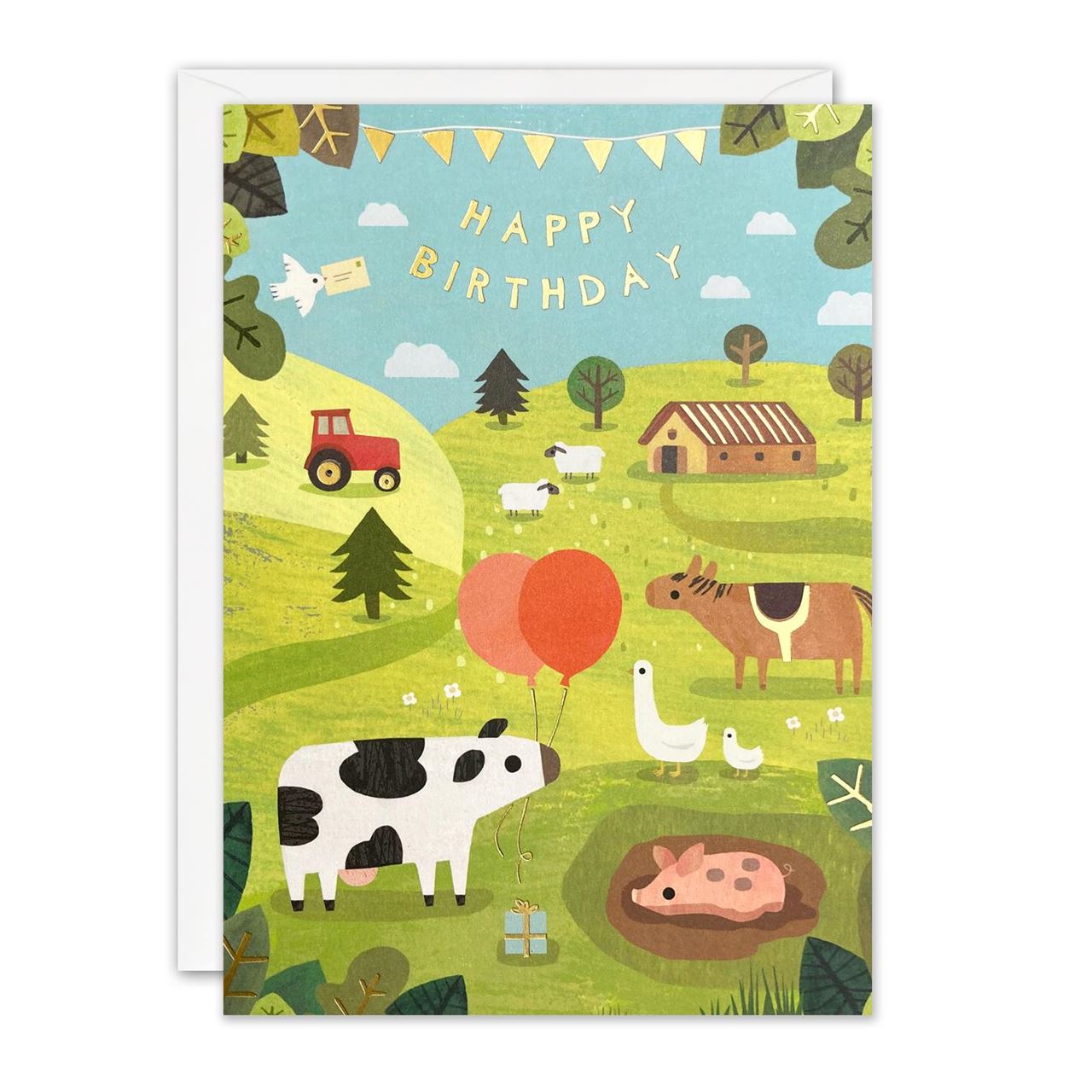 Happy Birthday Farm Card