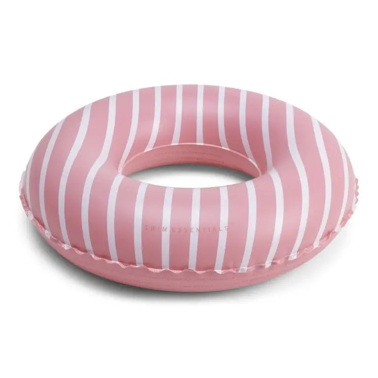 Swim Essentials |  Inflatable Swim Ring - Boldlines Red, 55cm