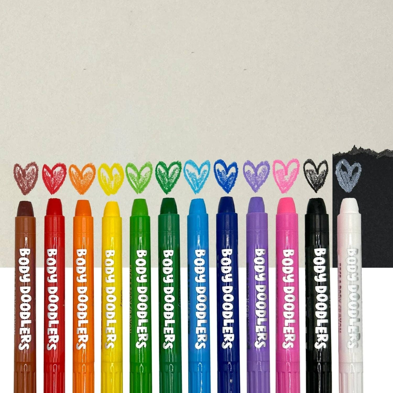 Ooly | Face & Body Doodlers Crayons - 12pk