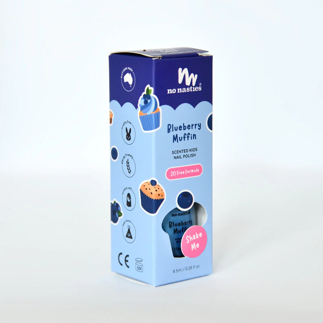 No Nasties | Scented Nail Polish - Blueberry Muffin
