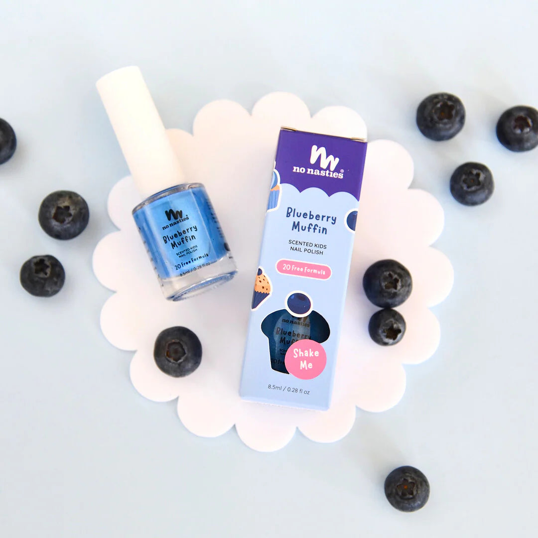 No Nasties | Scented Nail Polish - Blueberry Muffin