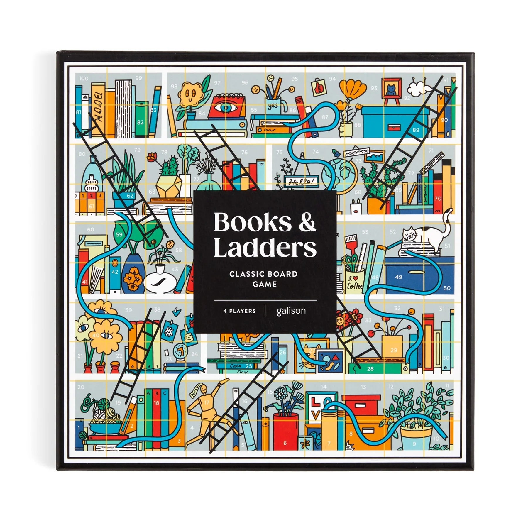 Galison | Books & Ladders Board Game