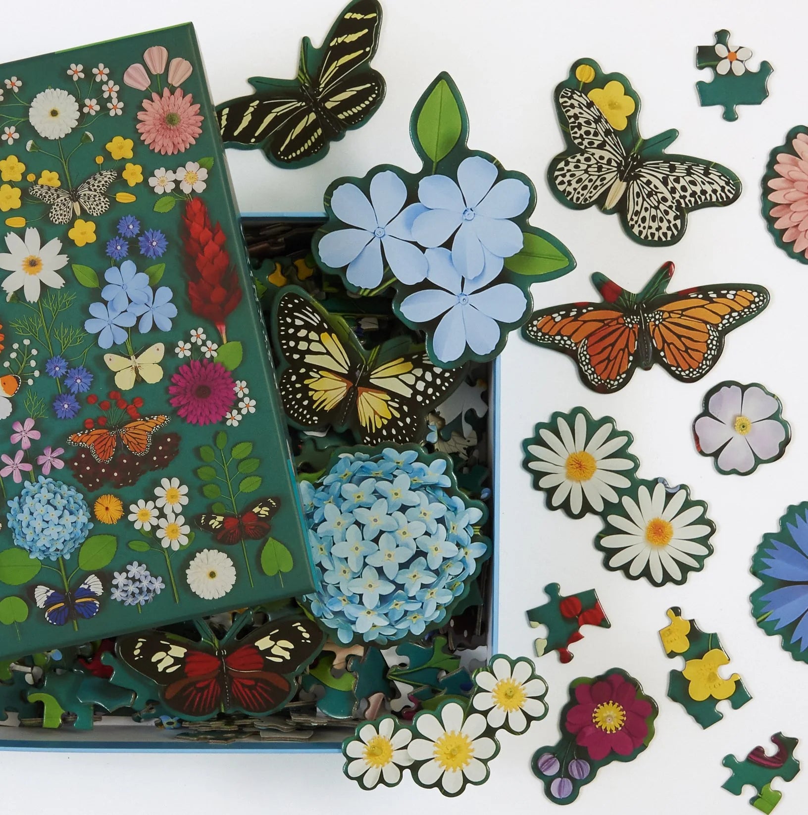 Galison | 500pc Puzzle with Shaped Pieces - Butterfly Botanica