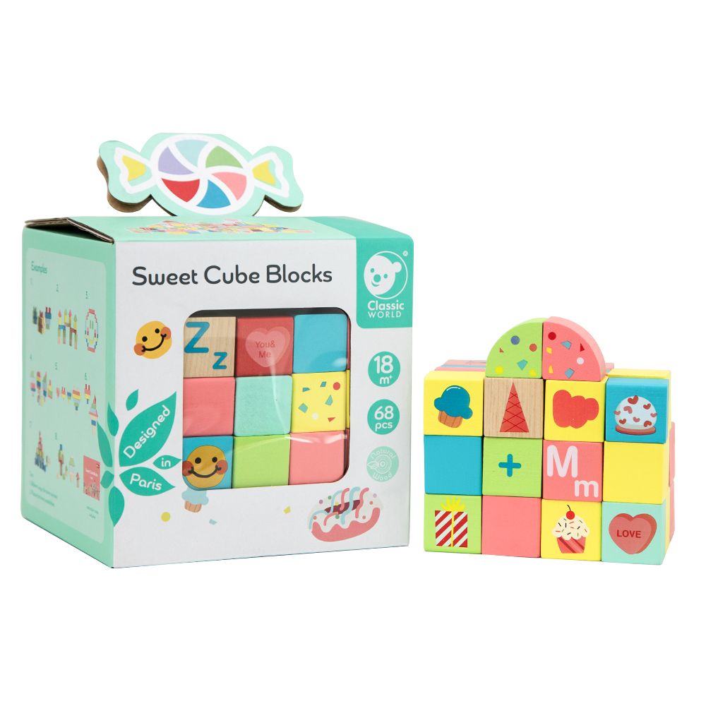 Classic World | Sweet Cube Blocks - 68pc