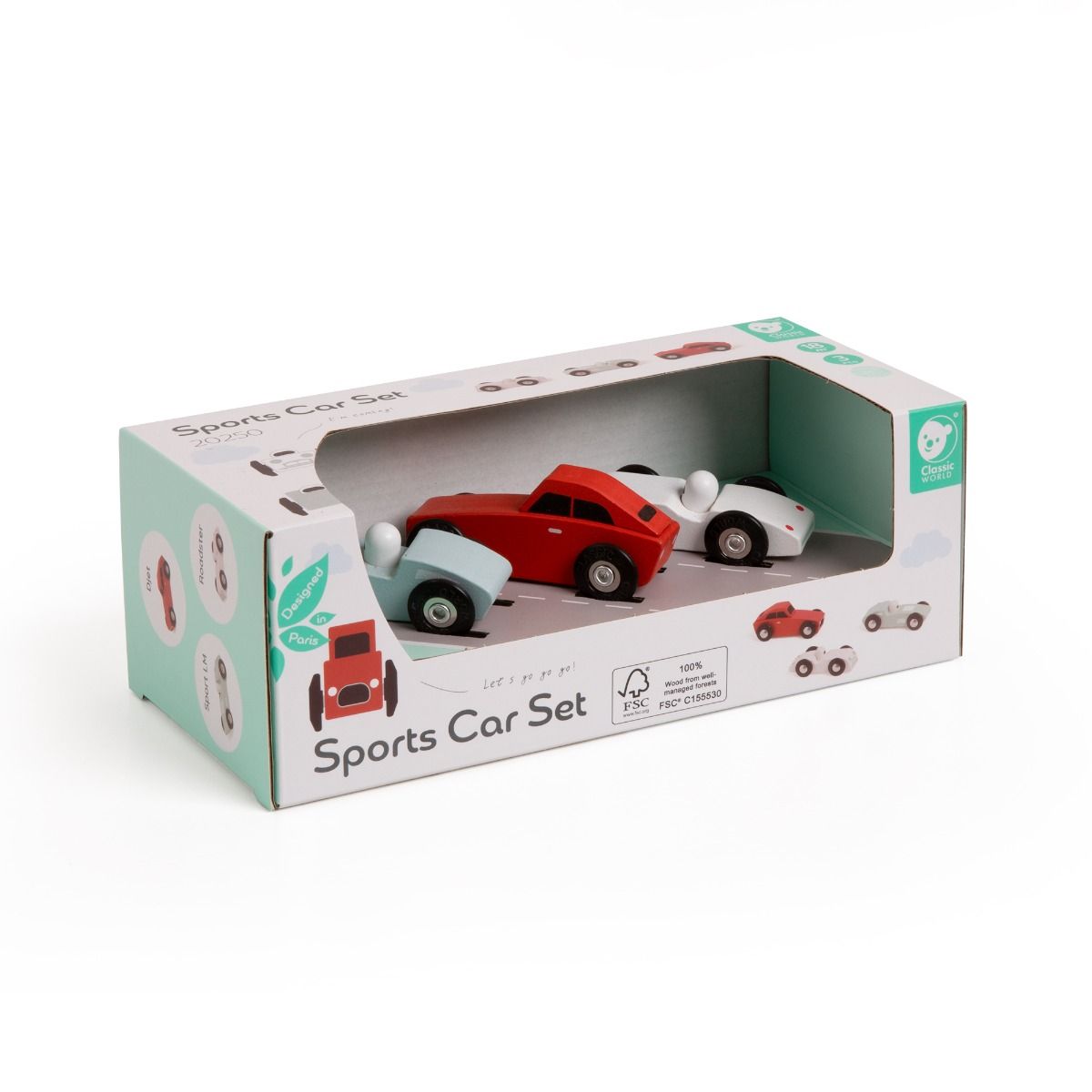 Classic World | Sports Car Set 3pc