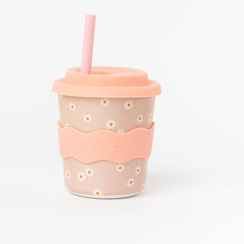 Chino Club | Pink Daisy - Babychino Cup 4oz