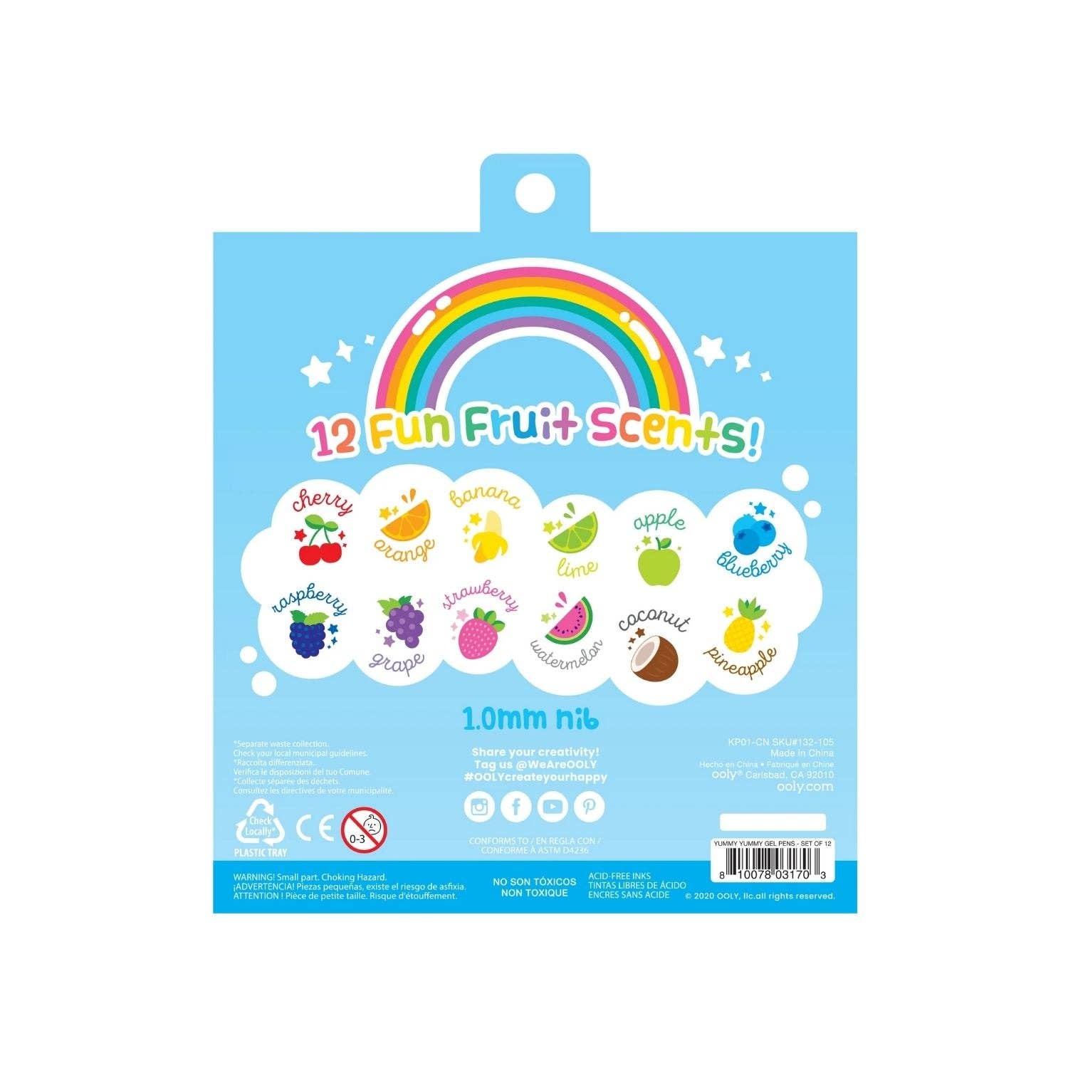 Ooly | Yummy Yummy Scented Glitter Gel Pens - 12pk