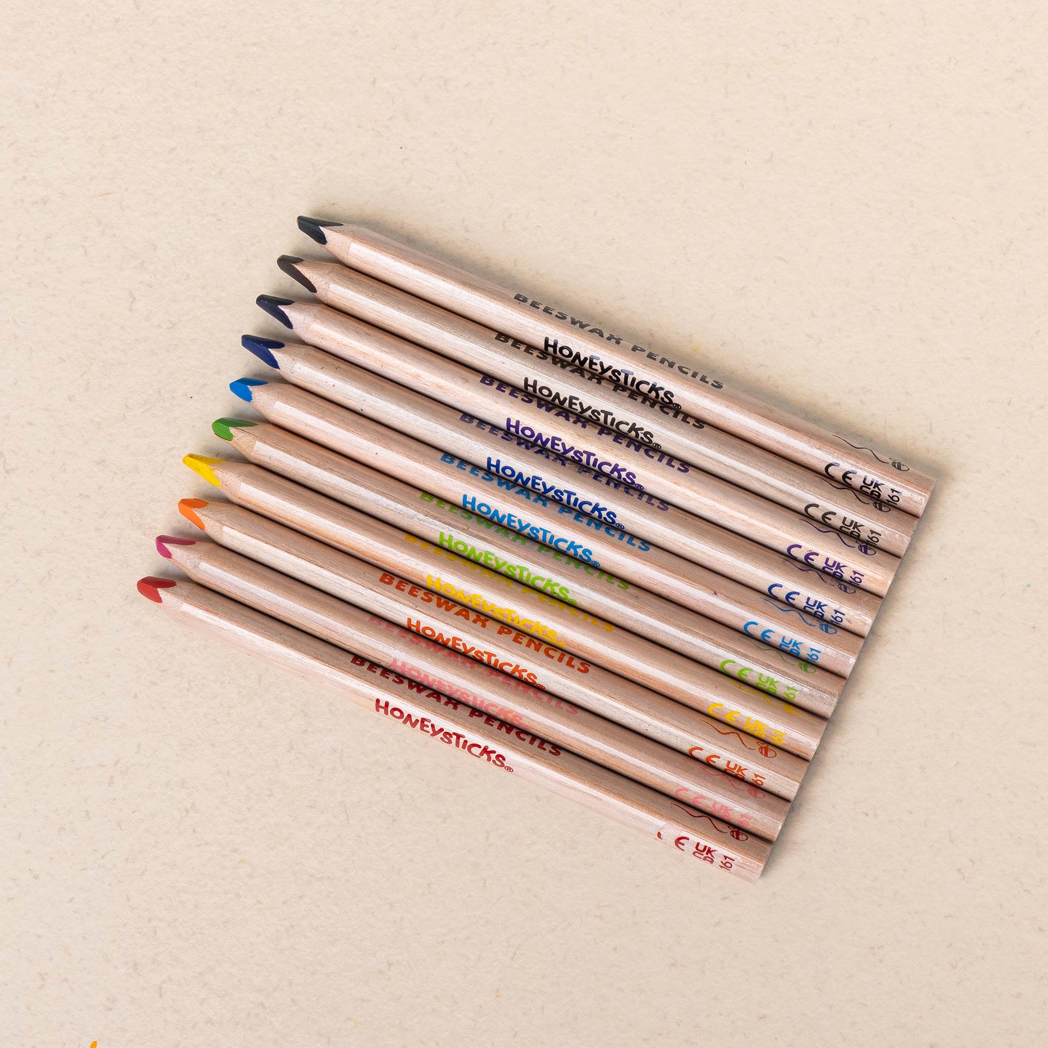 Honeysticks | Magic 3-in-1 Beeswax Pencils Jumbo Triangles - 10pk
