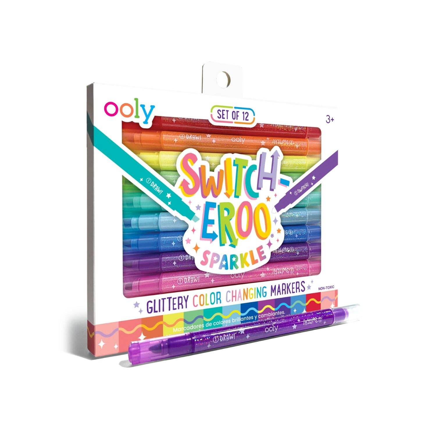 Ooly | Switch-eroo! Sparkle Glitter Colour-Changing Markers - 12pk