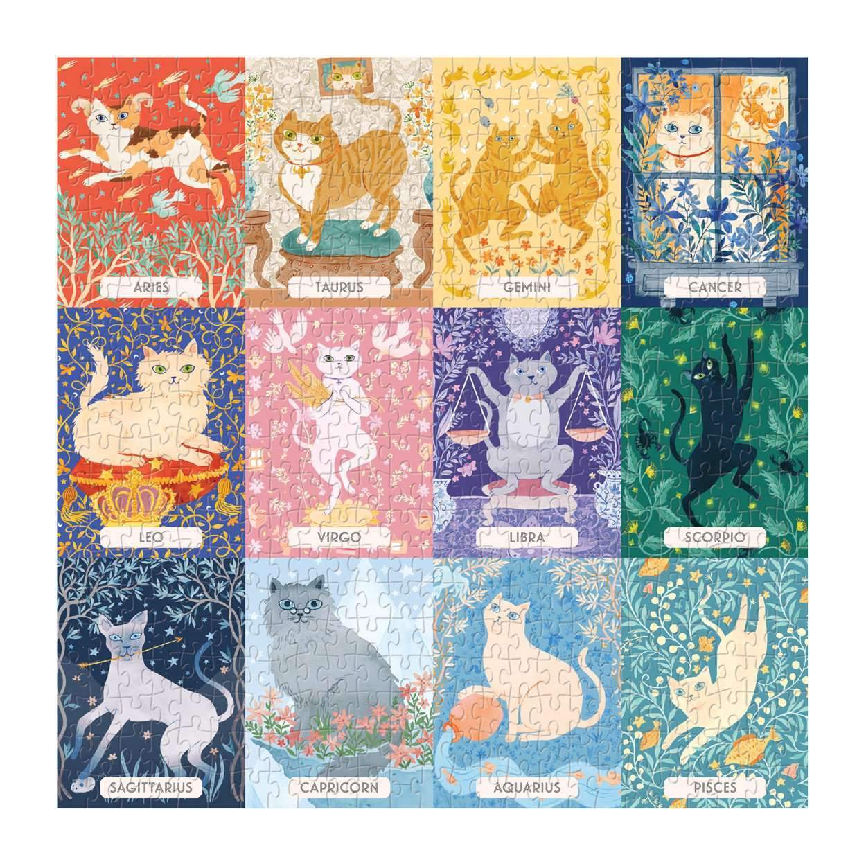 Galison | 500pc Puzzle - Cat Zodiac