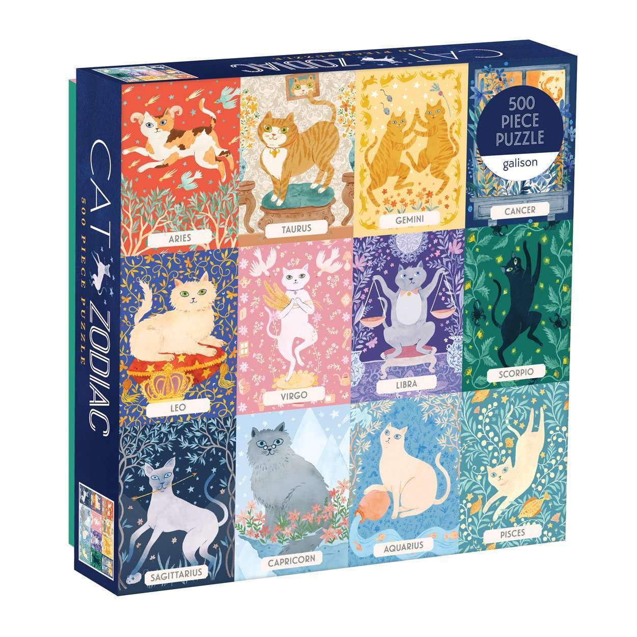 Galison | 500pc Puzzle - Cat Zodiac