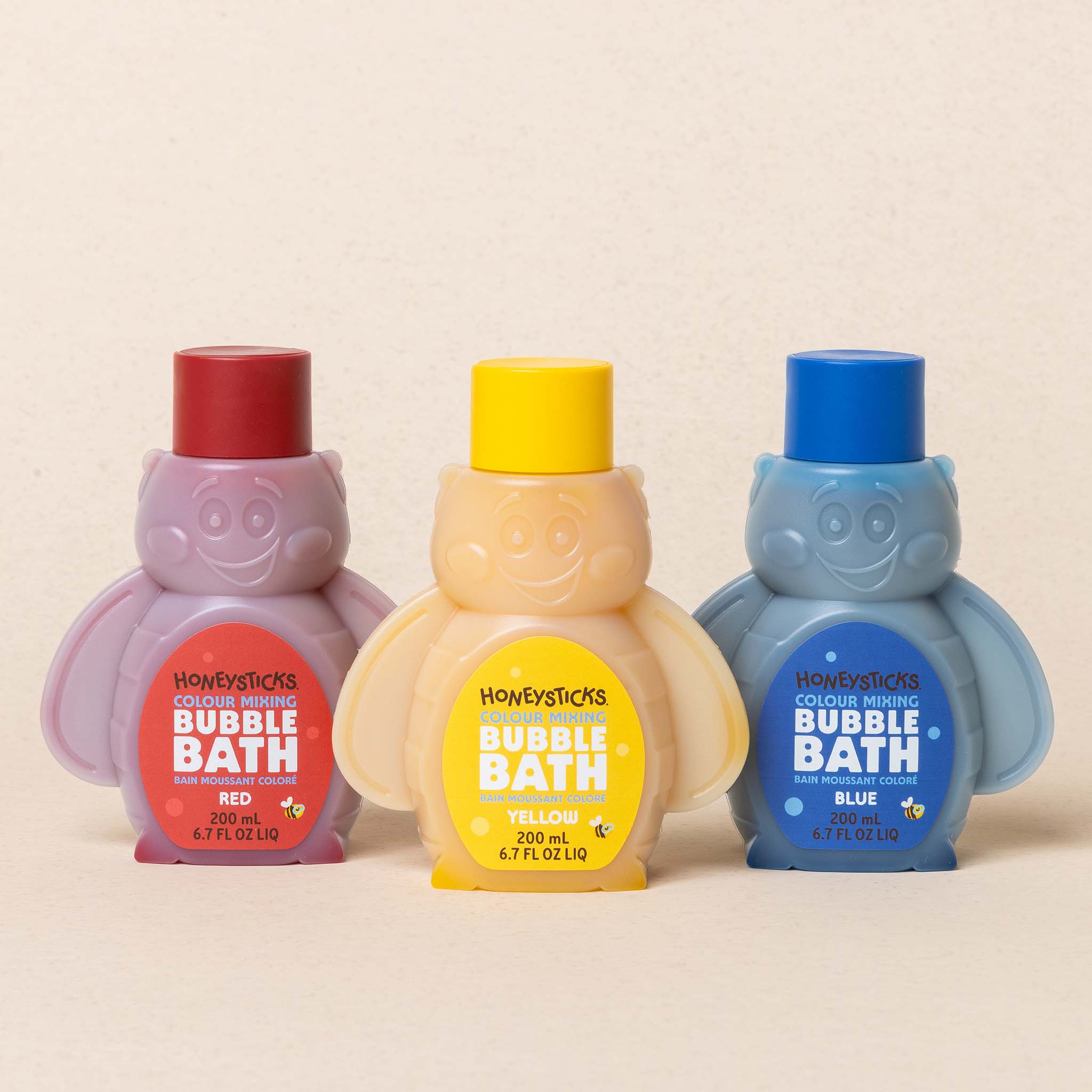 Honeysticks | Bubble Bath Colour Mixing - 3pk 200ml