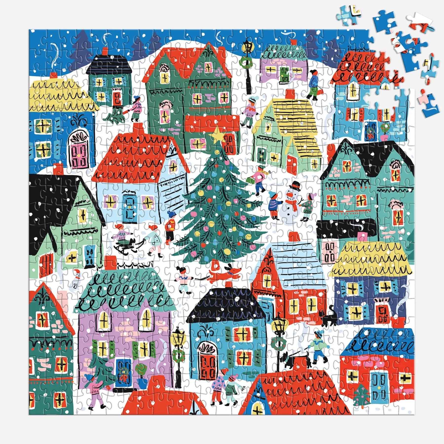 Galison | 500pc Puzzle - Christmas in the Village House