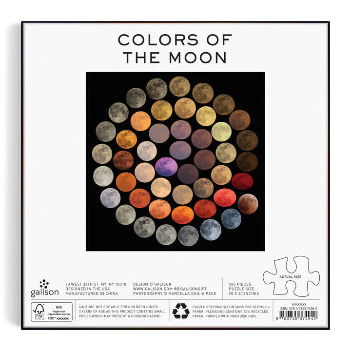 Galison | 500pc Puzzle - Colours of the Moon