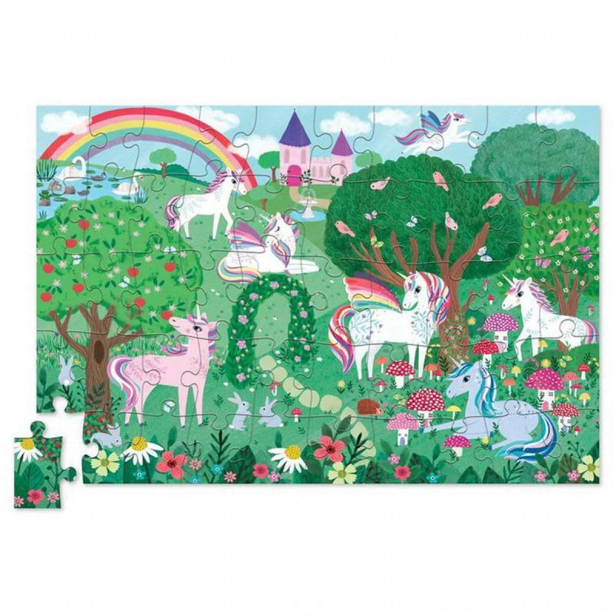 Crocodile Creek | 50pc Mini Tin Puzzle - Unicorn Dreams