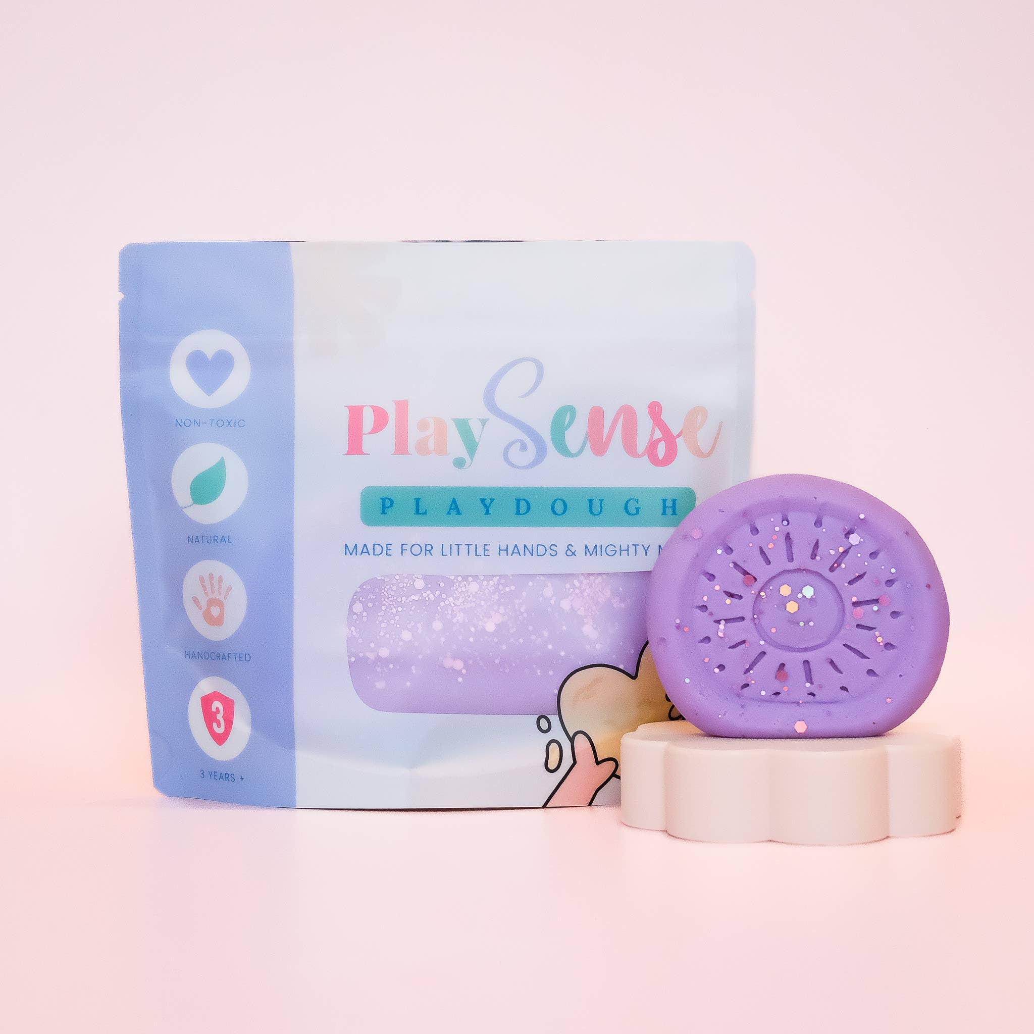 Play Sense | Dough - Glitter Purple (Bubblegum Scented)