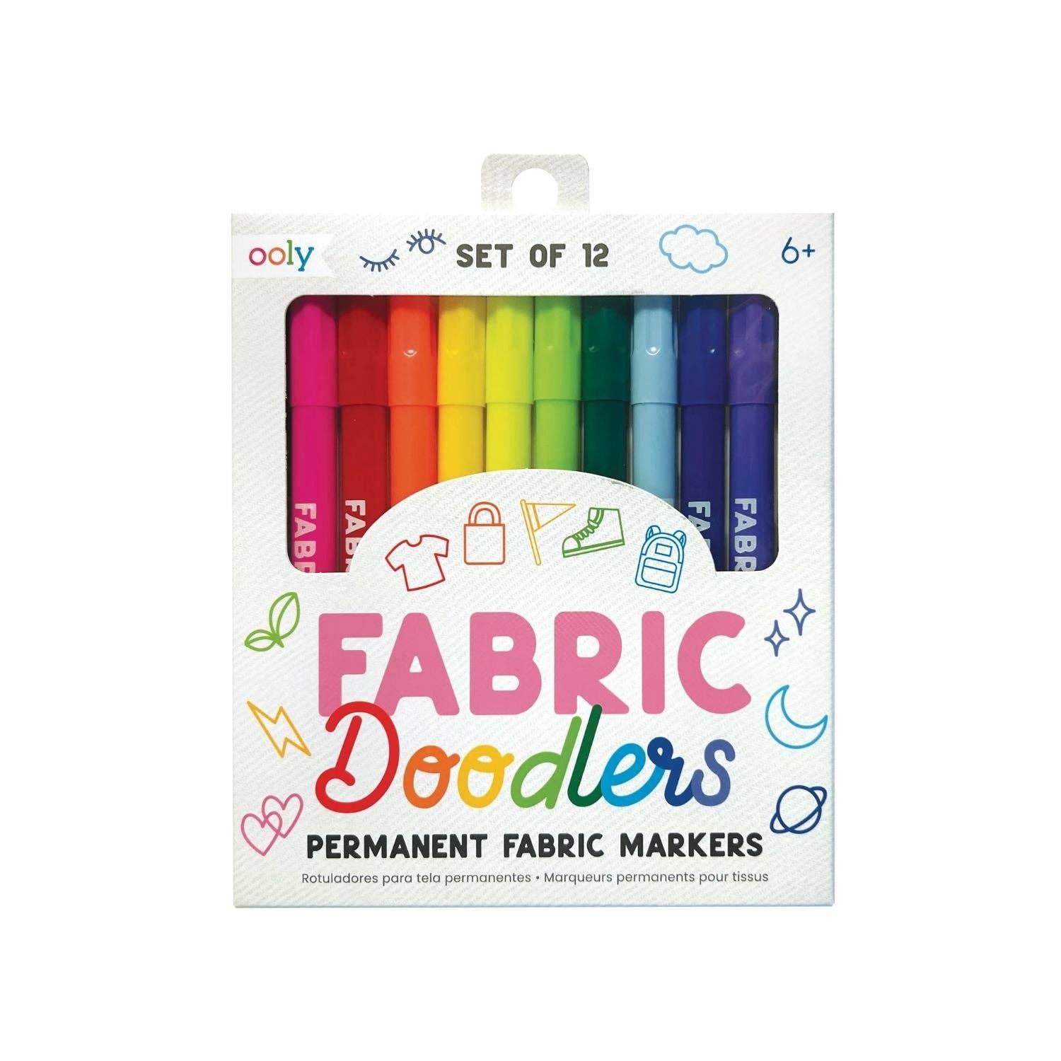 Ooly | Fabric Doodlers Markers - 12pk