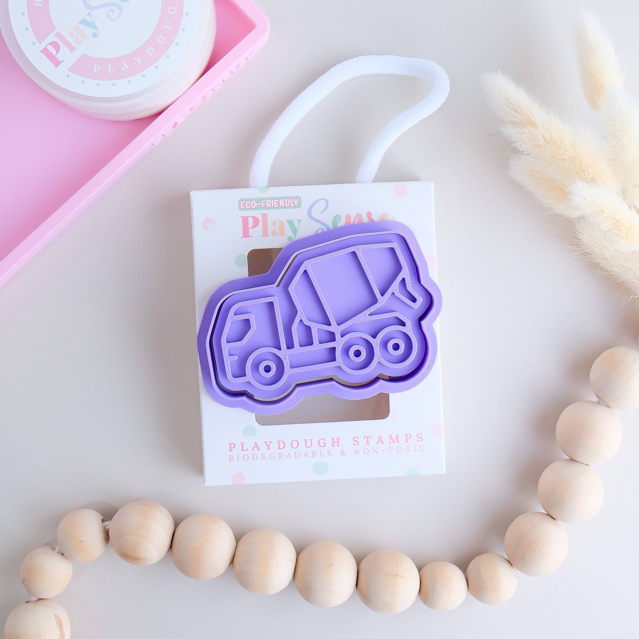 Play Sense | Eco Playdough Stamp - Cement Truck