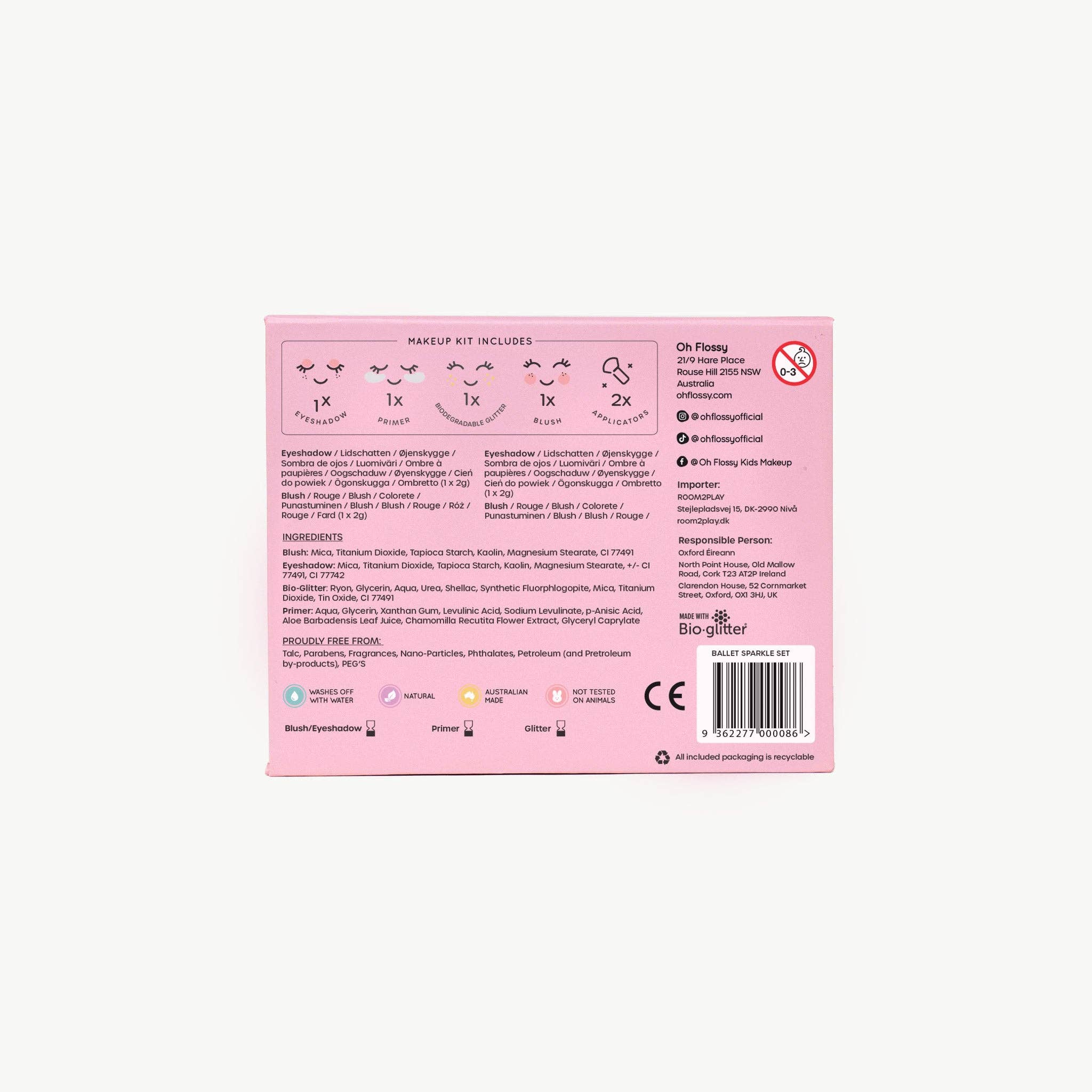 Oh Flossy | Makeup & Glitter Set - Ballet Sparkle