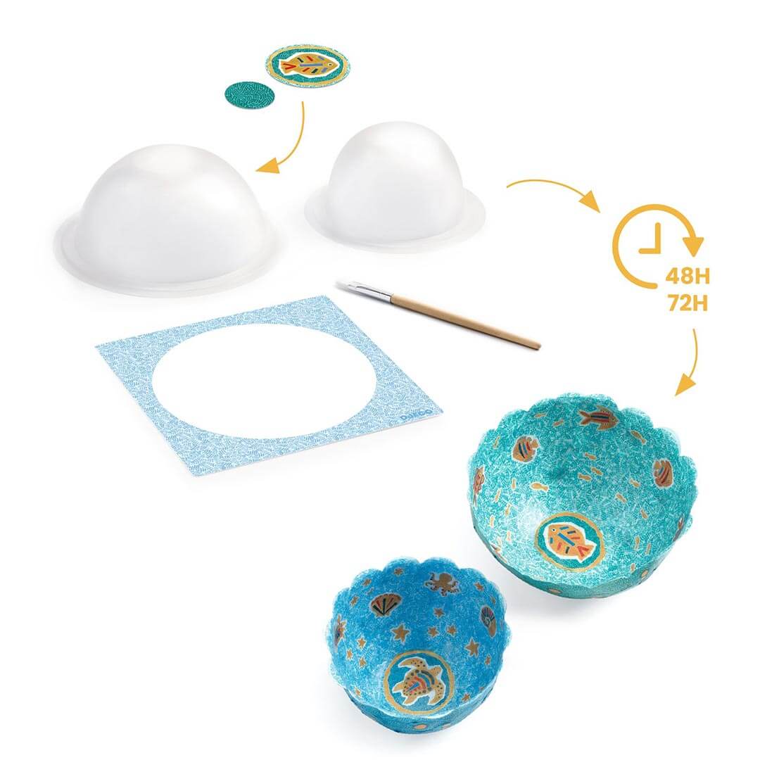 Djeco | DIY Kit - Paper Bowls - In the Sea