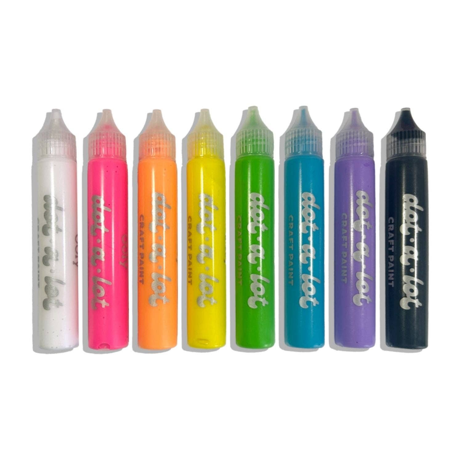 Ooly | Dot-a-Lot Dimensional Craft Paint Brights - Set of 8