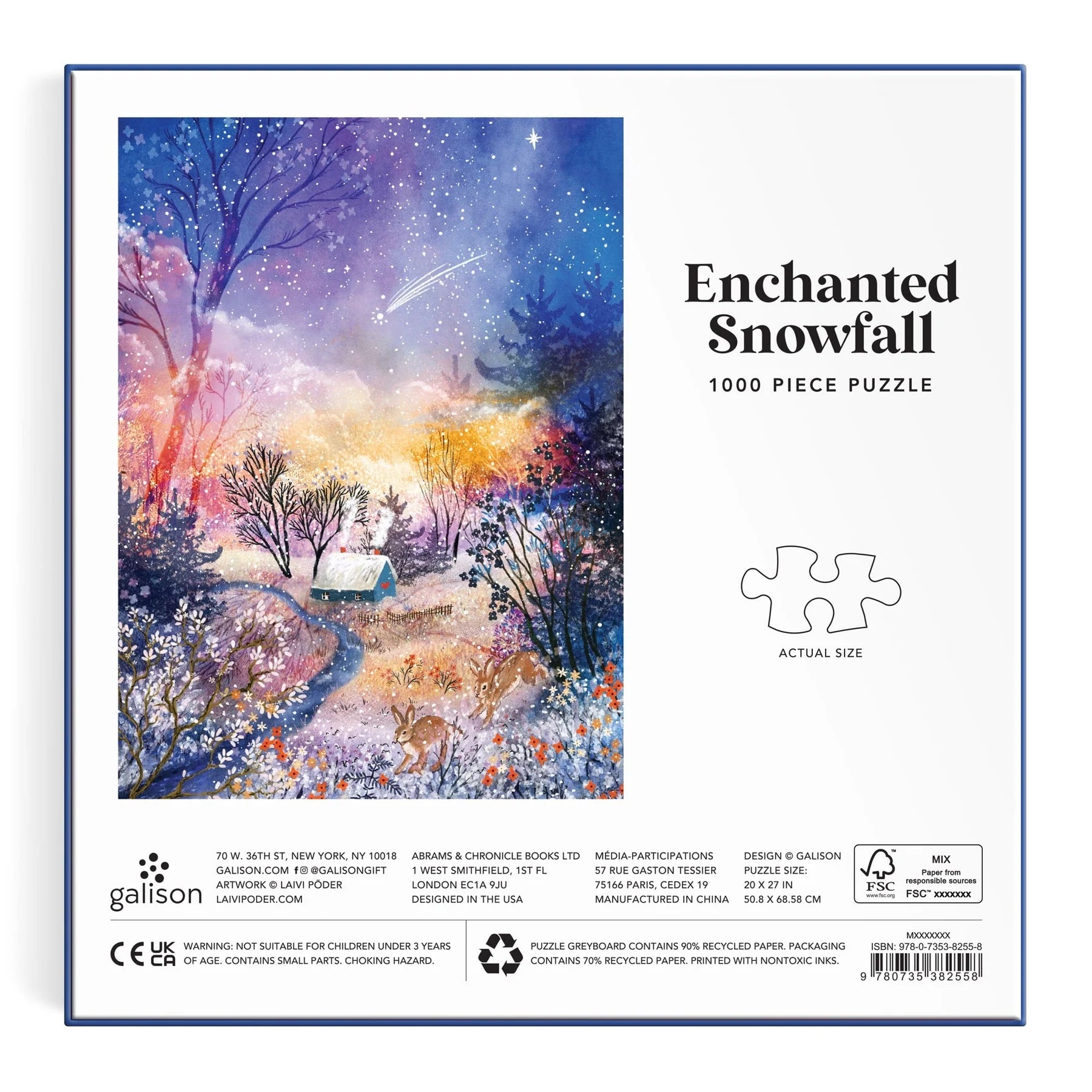 Galison | 1000pc Puzzle - Enchanted Snowfall