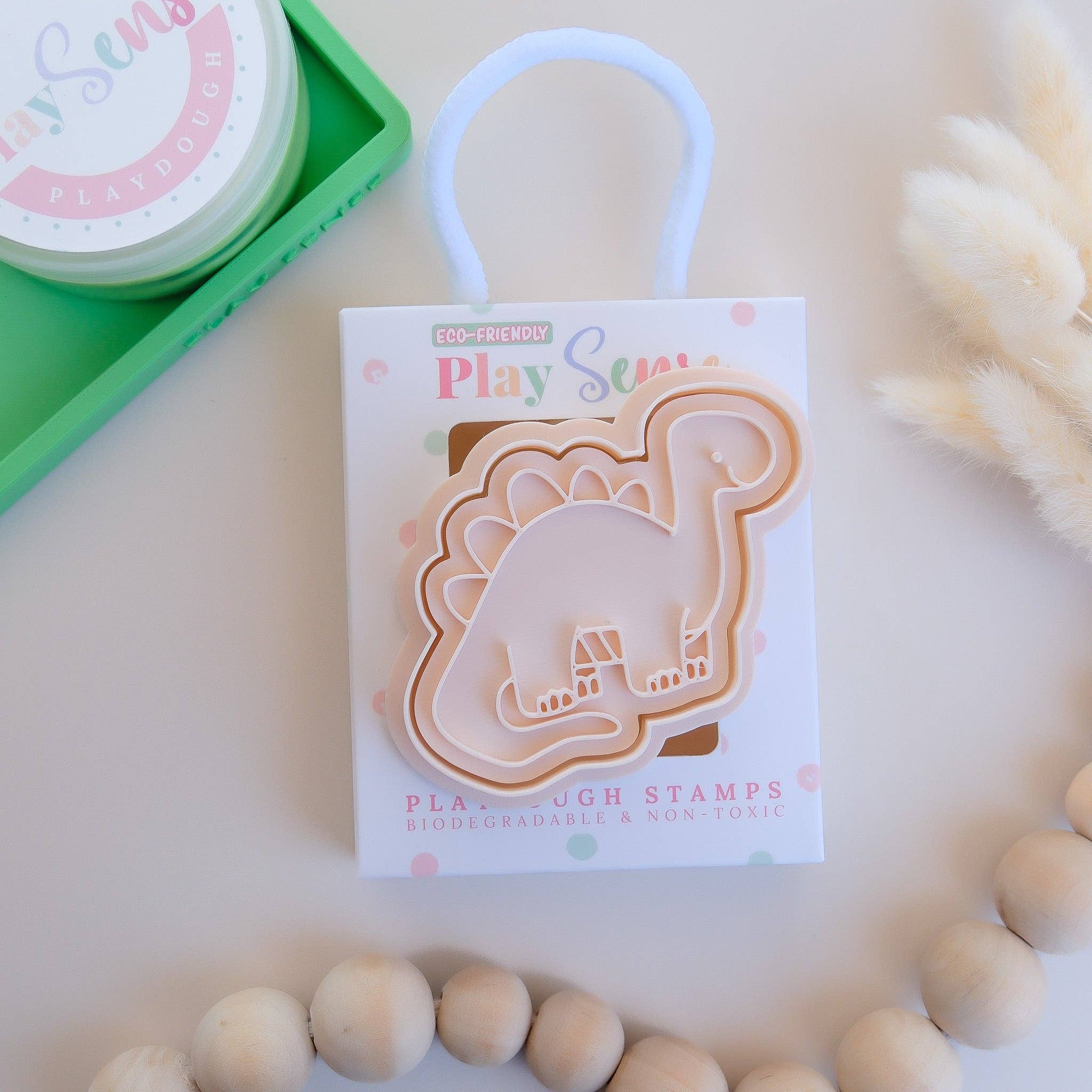 Play Sense | Eco Playdough Stamp - Stegosaurus
