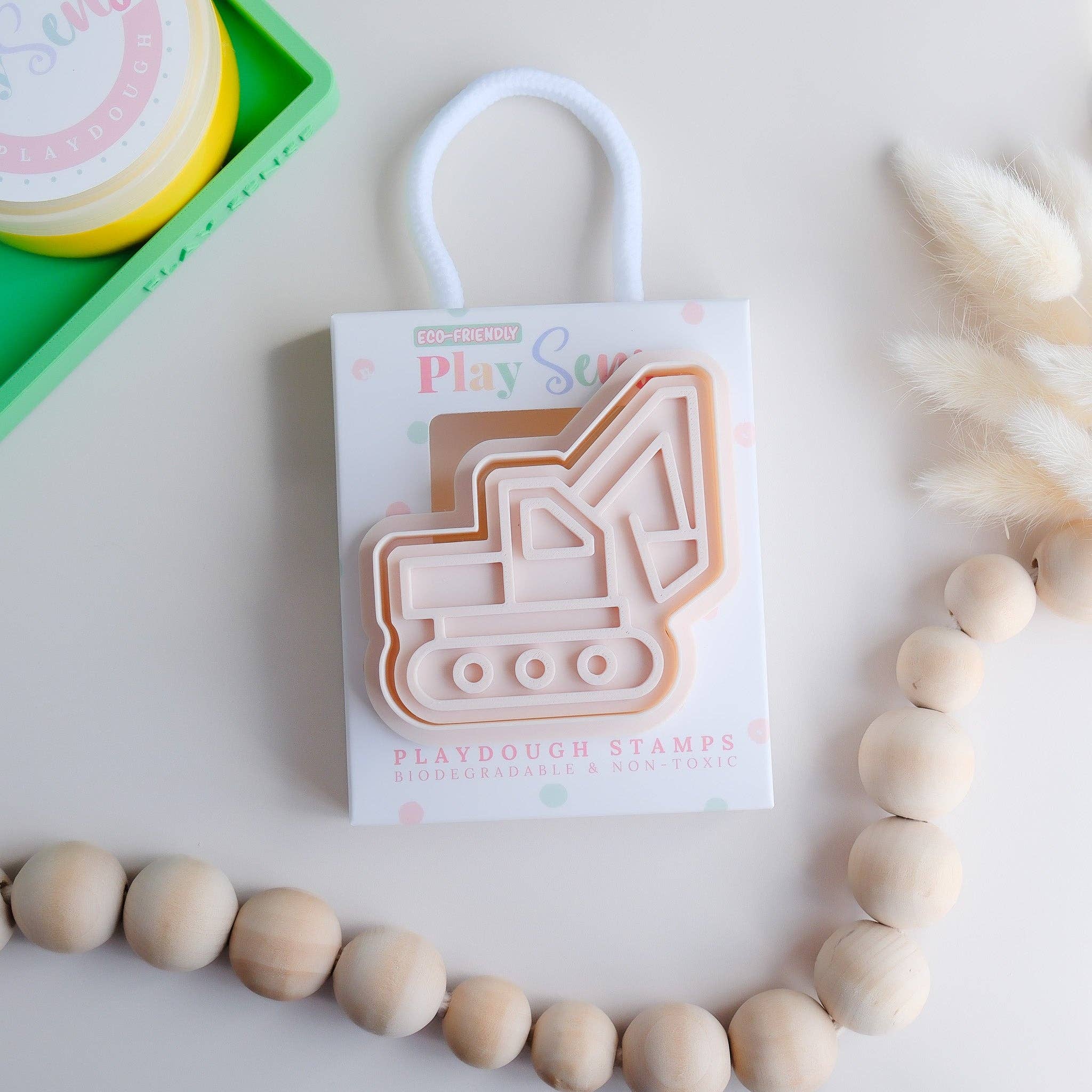Play Sense | Eco Playdough Stamp - Excavator