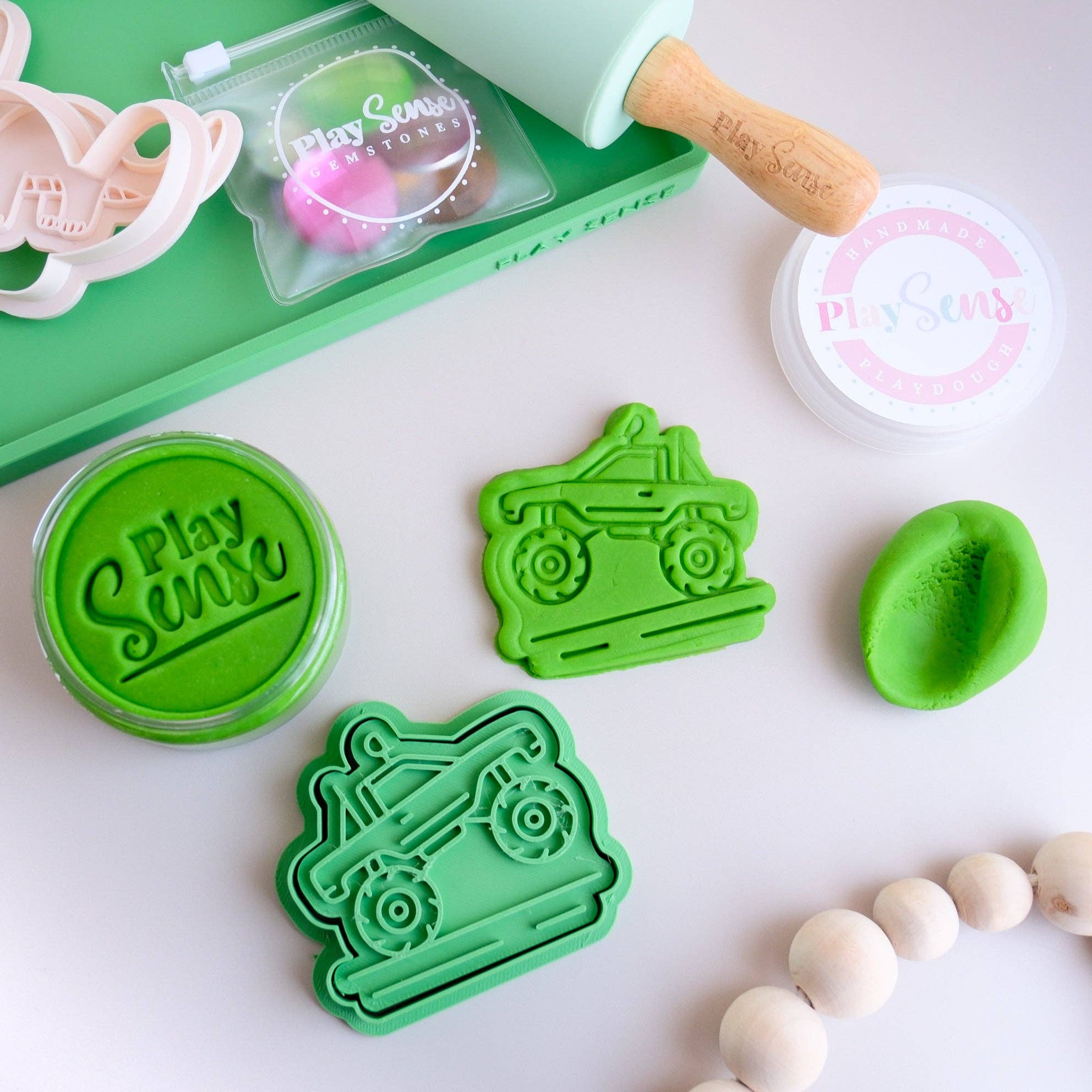 Play Sense | Eco Playdough Stamp - Monster Truck