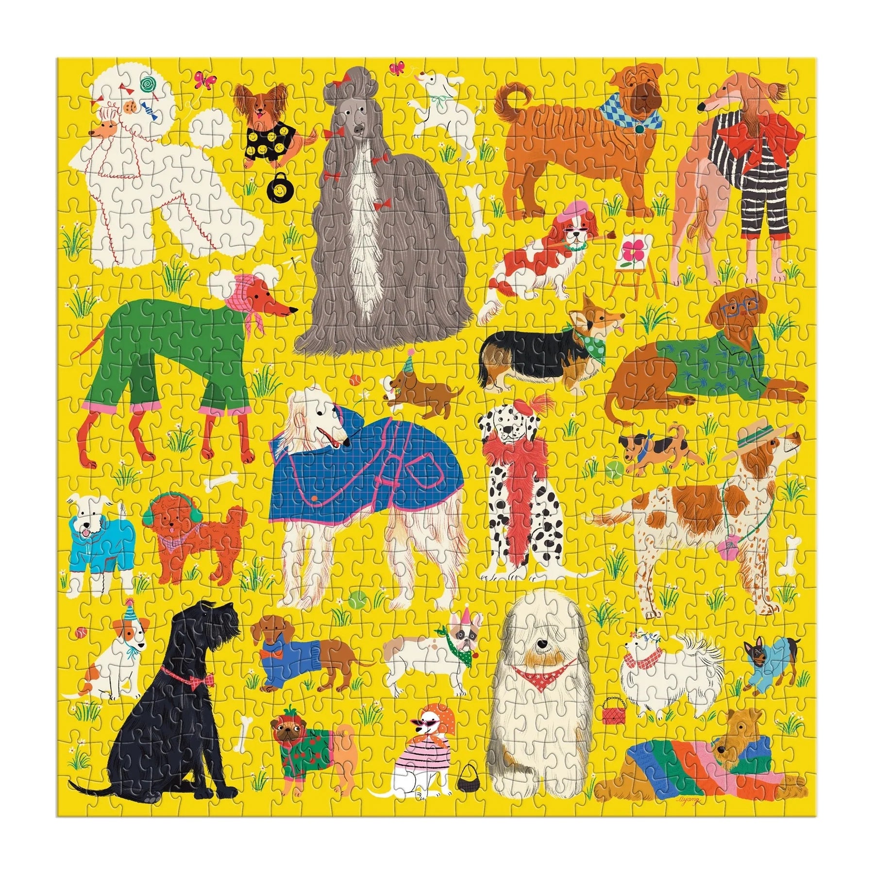 Galison | 500pc  Puzzle - Fashionable Dogs