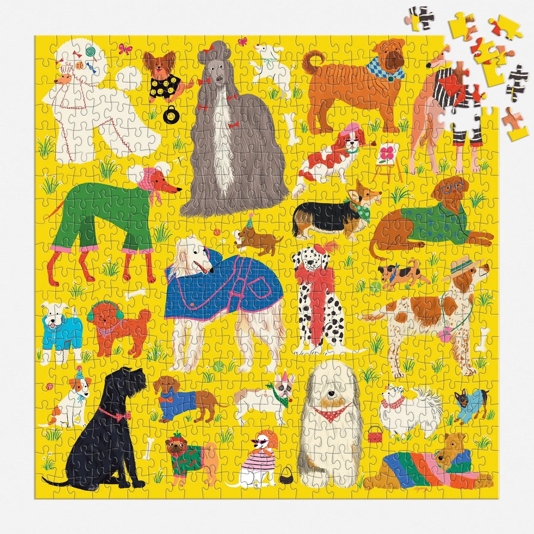 Galison | 500pc  Puzzle - Fashionable Dogs