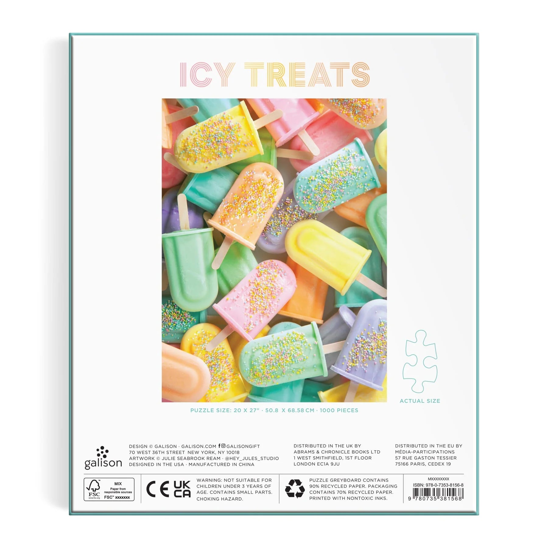 Galison | 1000pc Puzzle - Icy Treats