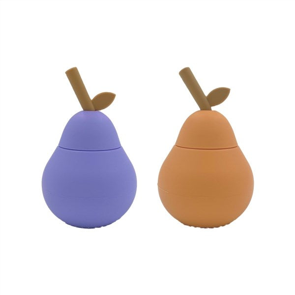 OYOY | Pear Cup 2pk - Apricot / Purple