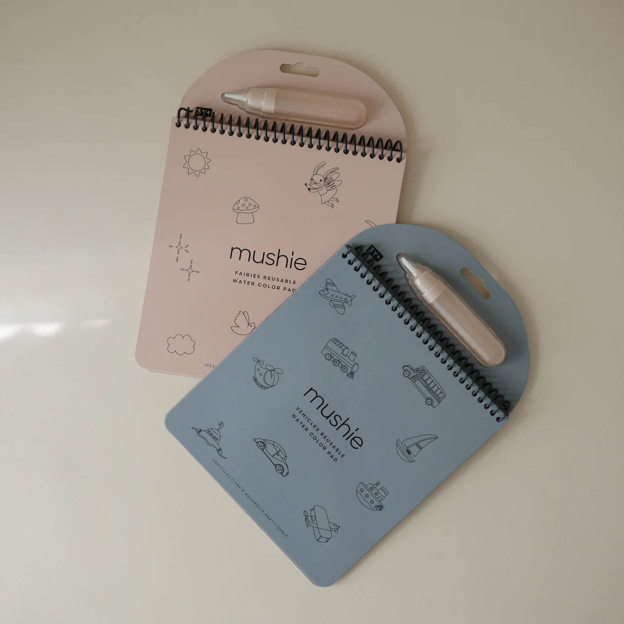 Mushie | Reusable Watercolour Pad - Vehicles