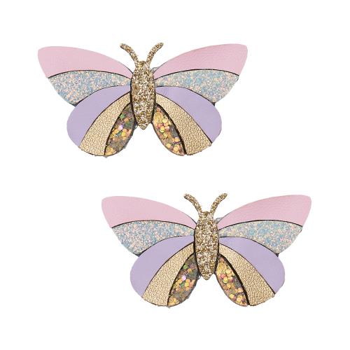 Mimi & Lula | Striped Butterfly Clic Clac Clips 2pk