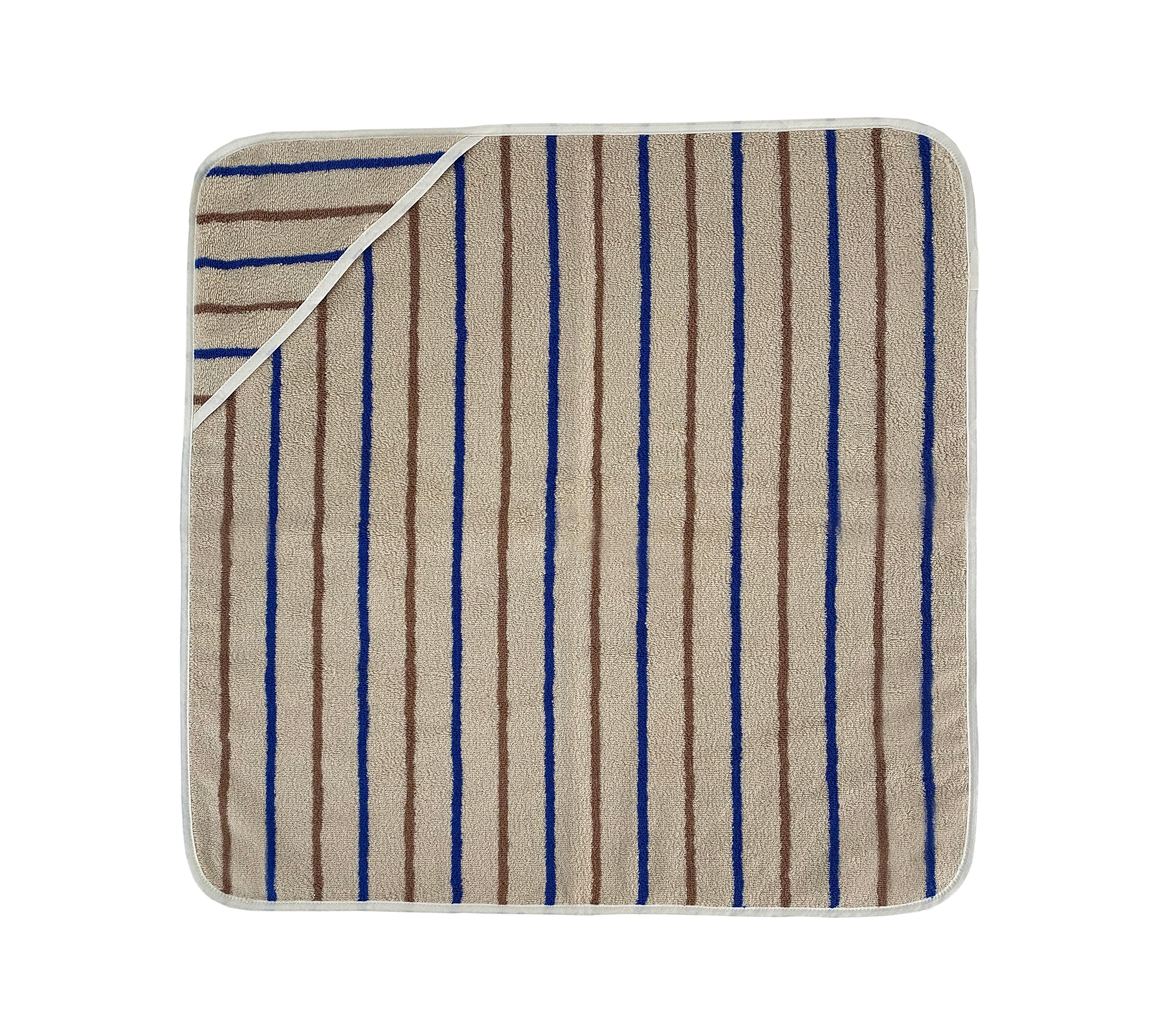 OYOY | Raita Hooded Towel - Caramel & Optic Blue