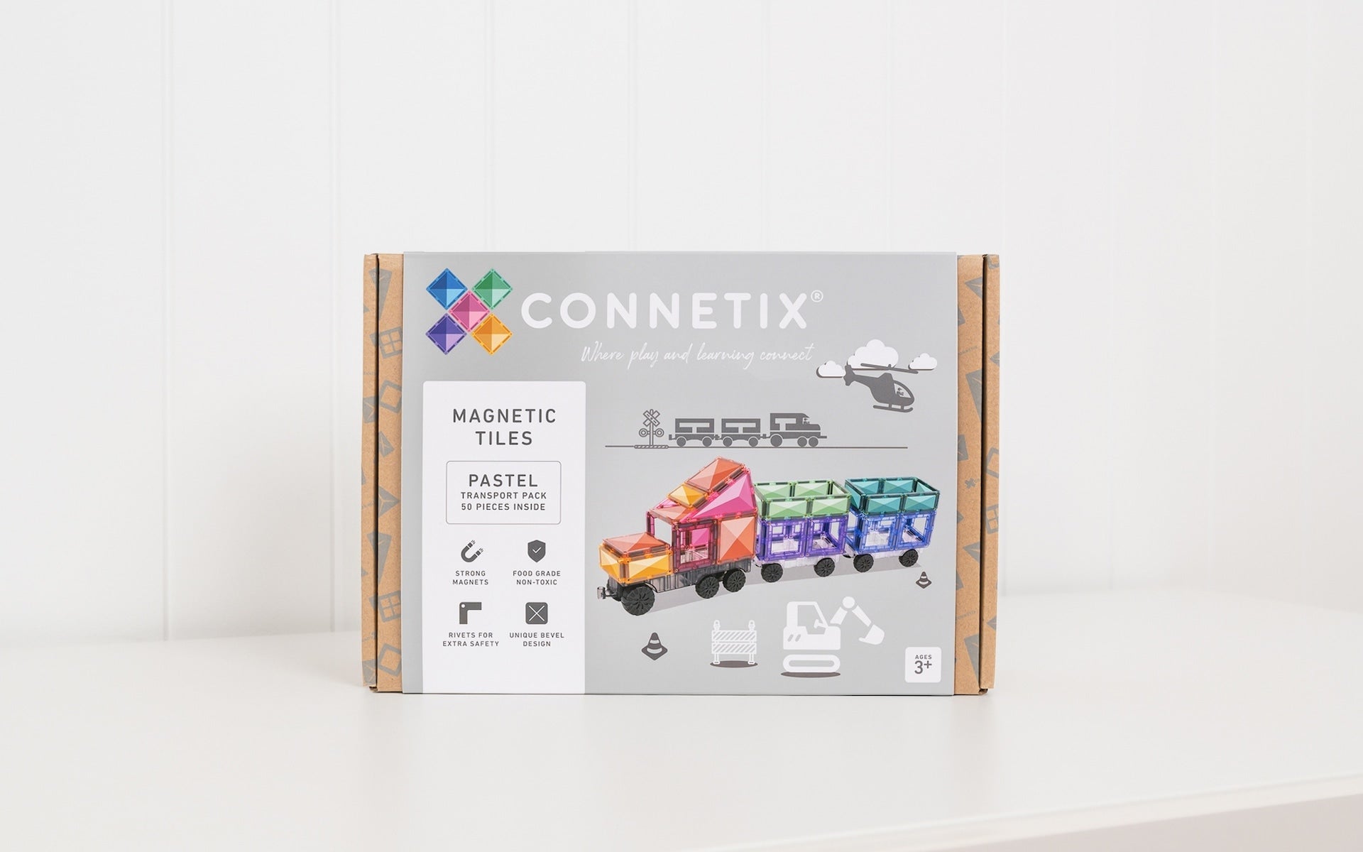 Connetix | Pastel Transport Pack - 50 pc