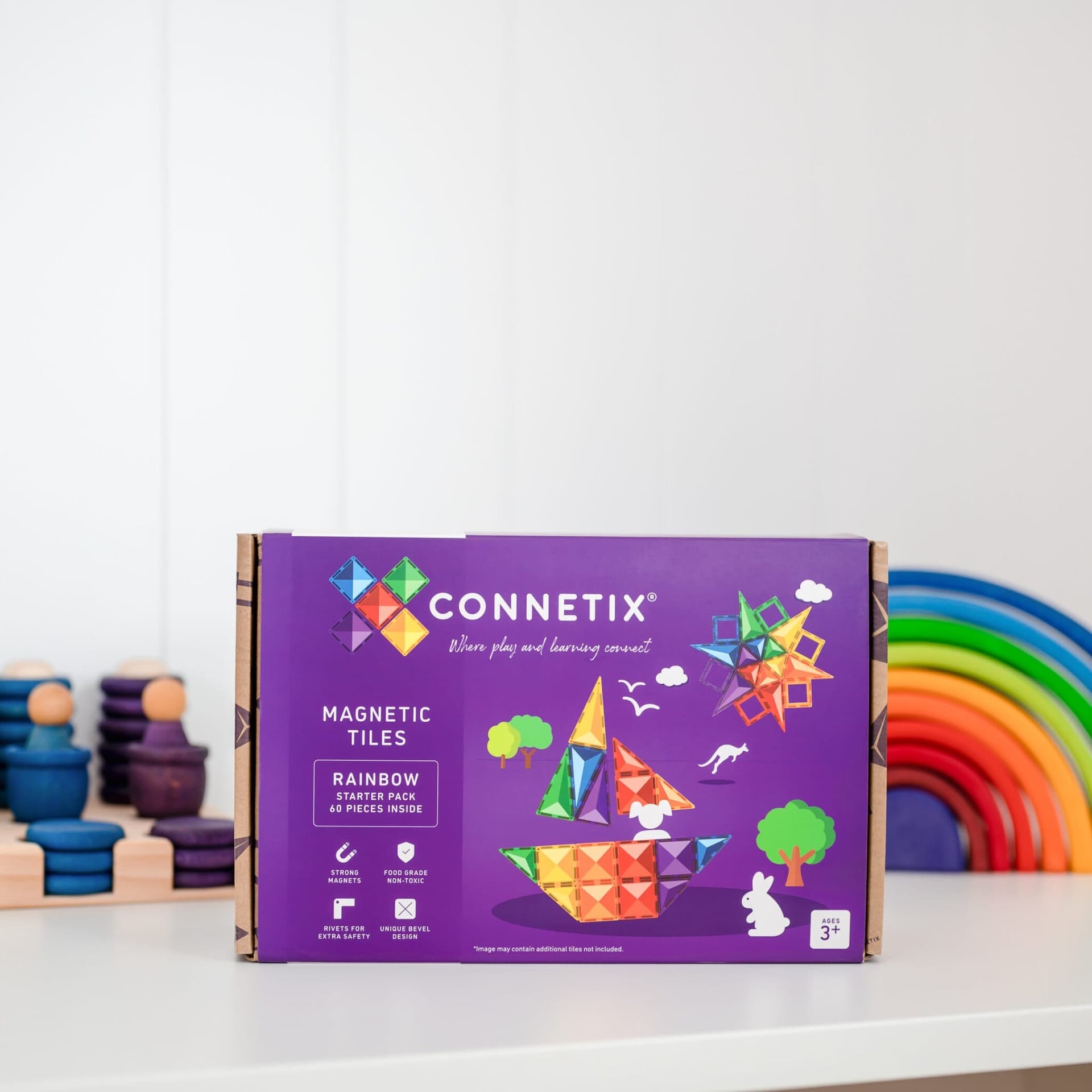 Connetix | Rainbow Starter Pack - 60pc