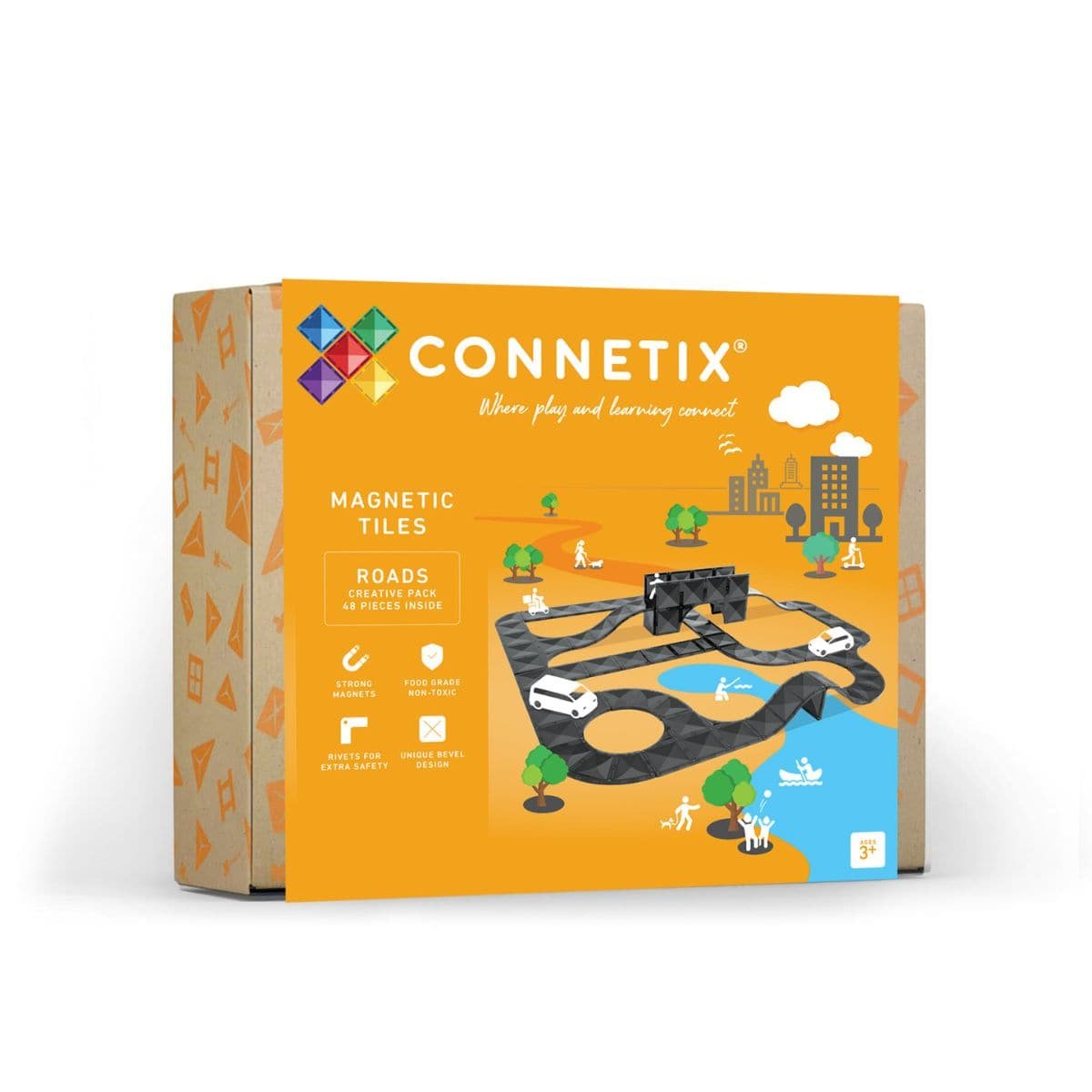 Connetix | Creative Roads Pack - 48 pc