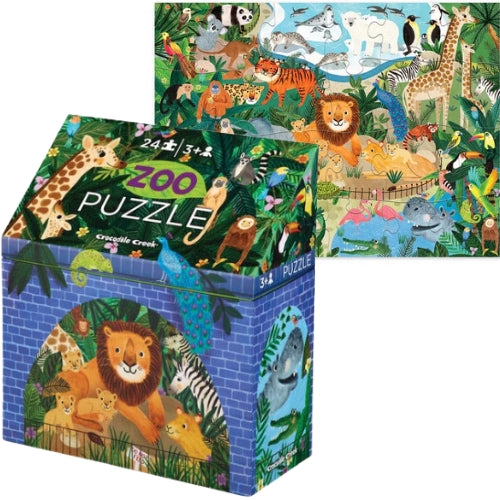 Crocodile Creek | Mini Puzzle 24pc - Zoo
