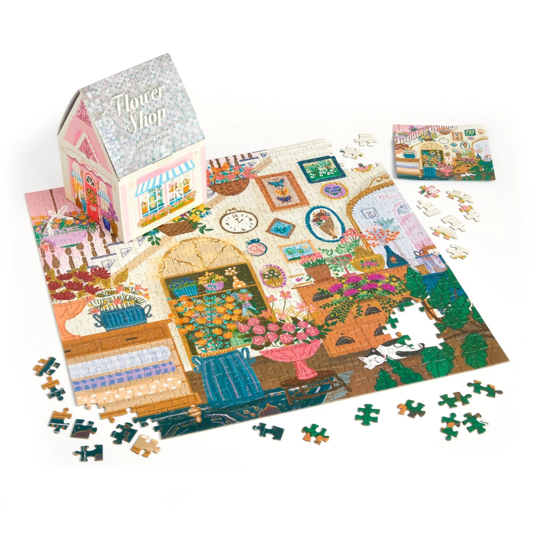 Galison | 500pc Puzzle - Joy Laforme Flower Shop House