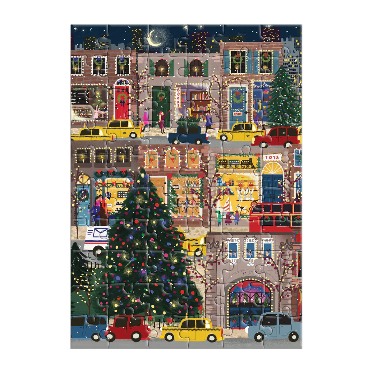 Galison | Joy Laforme Winter Lights Greeting Card Puzzle
